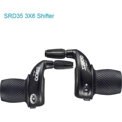 S-Ride MTB Bike 3x6 Speed Twist Shifter Left & Right Twist Grip Gear Shifters Fit for Shimano SL-RS25 Spring Shifti