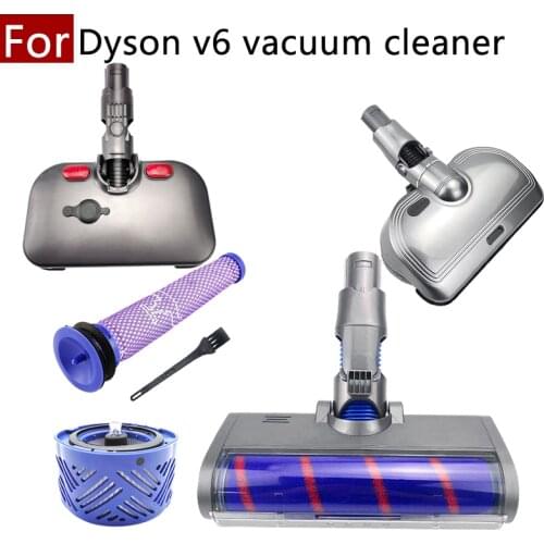 For Dyson v6 Handhel Vacuum Cleaner Replacement Home Accessories Hepa Filter LED Light Water Sprayable Rlectric Mop Head Parts