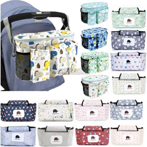 Stroller Bag Pram Stroller Organizer Baby Stroller Accessories Stroller Cup Holder Cover Baby Buggy Large Capacity Diaper Bag
