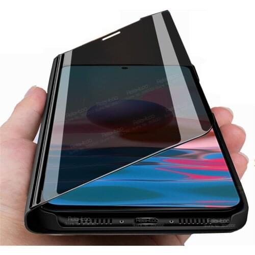 Luxury Smart Mirror Flip Magnetic Case For Xiaomi Redmi Note 10 Case Xiomi Redme Note10 4G Not 10s Phone Cover Book Stand Coque