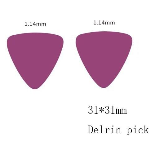 Factory Price Triangle Delrin Guitar Picks With Different Thickness 6 BLANK COLORS FOR CHOOSE