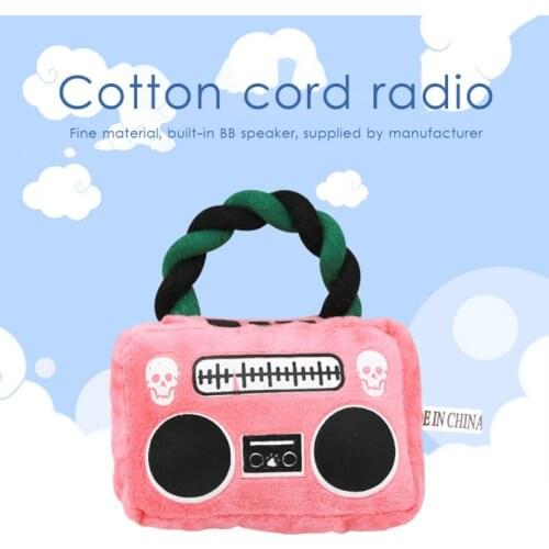 Dog Chewing Toys Simulation Cotton Corde radio Toy Teeth Cleaning Toy Interactive Toy Puppy Pet Training Products #T