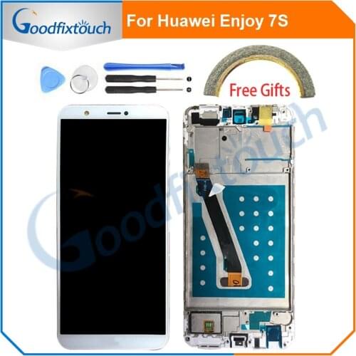 For Huawei P Smart Enjoy 7S LCD Display Touch Screen Digitizer Assembly With Frame For Huawei P Smart LCD FIG LX1 L21 L22