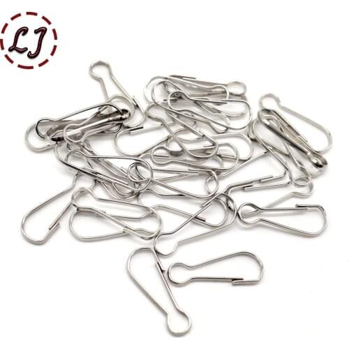 100pcs/lot silver Metal buckle Snap hook Bag hanger Lobster Clasp DIY Sewing handmade Key chain button