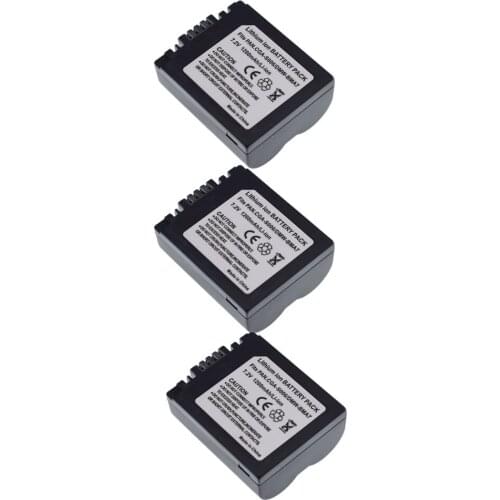3 PACK Camera Battery For PANASONIC DMW-BMA7 CGA-S006E Lumix DMC-FZ30 FZ35 FZ38 FZ50 FZ18 FZ28 FZ7 FZ8