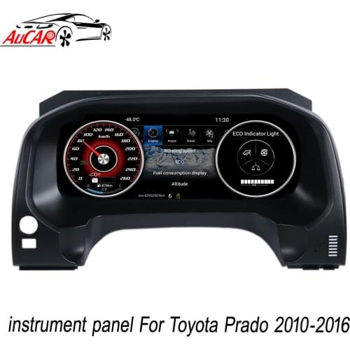 Aucar Android Instrument Panel Replacement Dashboard multimedia For Toyota Prado 2010-2016 12.3 LCD screen navi 2 din Android