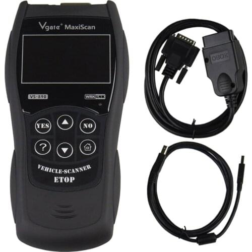 Vgate VS890 OBD2 Car Diagnostic Tool OBDII/EOBD Support Can-BUS Fault Code Reader VS 890 Multi-Language Better AD310/ELM327