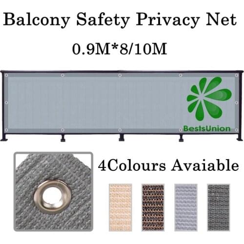 Balcony Safety Privacy Net Outdoor Sun Shade Net Courtyard Railing Fence Net Keep Privacy Anti-UV Sun Shelter