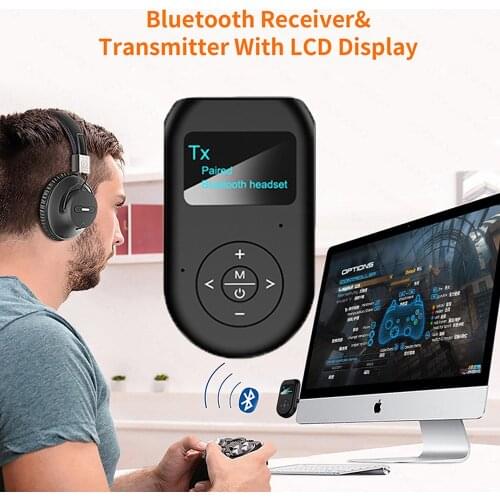 Bluetooth 5.0 Audio Receiver Transmitter EDR AUX 3.5MM 3.5 Jack USB Music Stereo Wireless Adapters Dongle For Car TV PC Speaker