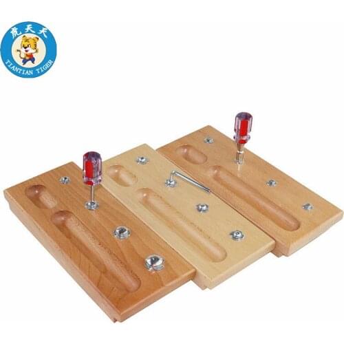 Montessori Baby Toys Early Education Teaching Aids Inner Hexagon Screw Set Cross Screw Set And Hex Screw Set