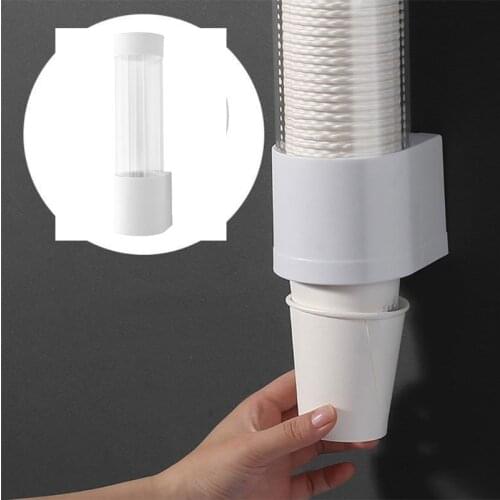 Dispenser Automatically Drop Cup Remover Disposable Cup Plastic Cup Paper Cup Anti-dust Storage Rack For Kitchen Living room