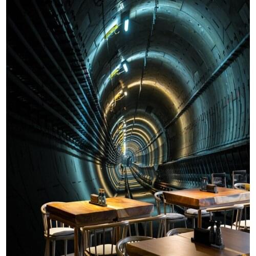 Dropship Colomac Photo Wallpaper 3d Extension Space Temporal Tunnel Wallpaper 3d Wall Mural Living Room Rivestimento Pareti