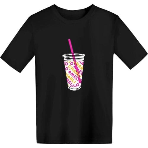 Charli D'Amelio Kids T-shirt Short Sleeve Summer Girl Cute Style Street Fashion Kids T-shirt Print Cup Casual Top 2020 New