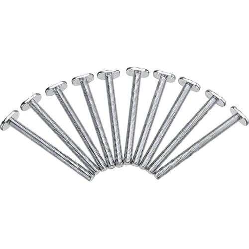 GTBL 10Pcs M8X100Mm T-Nut Sliding Screws for 30 Series Miter Track T-Slot Woodworking Tool