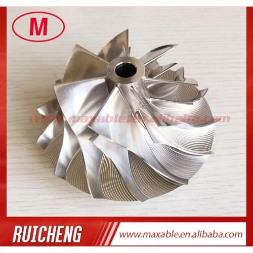 HX60 3531538 76.00/109.00mm 7+7 blades high performance turbo milling/Aluminum 2618/billet compressor wheel for 4045532/4027403
