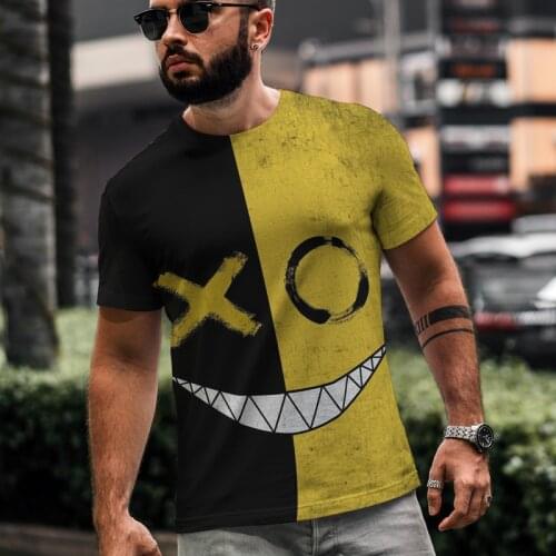 2021 new best-selling fashion mens 3D printing unisex fashion street hip-hop T-shirt