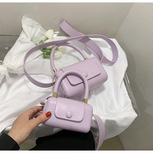 2021 new portable small bag candy color one-shoulder messenger small square bag