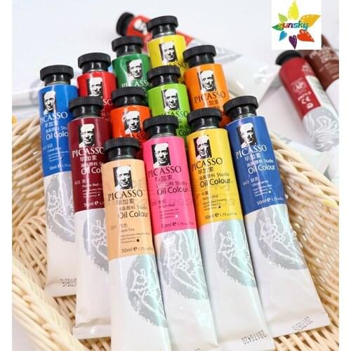 Original Phoenix Picasso studio series oil colour High saturation Tubular 50 ml 54 colors single Self selected Art supplies