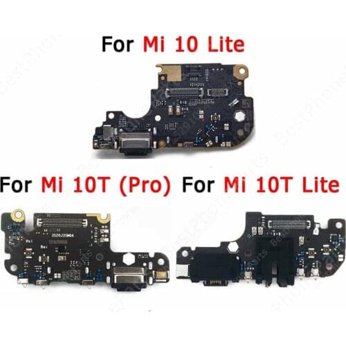 Original Usb Charge Board For Xiaomi Mi 10 Lite 10T Pro Mi10 Mi10T Charging Port Pcb Dock Connector Flex Replacement Spare Parts
