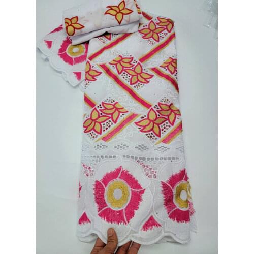 STILL FLY Swiss Lace African Brocade Fabric Hot Sale Swiss Voile Laces Switzerland With Sotnes Nigerian Lace Fabrics 5+2yards