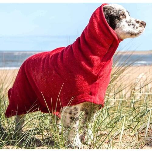 Puppy Bath Warm Towel Soft Coat Bathing Accessories Dog Cat Water Absorbent Quick-Drying Bathrobe Magic Sticker Warm Cloth