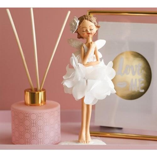 Nordic little fresh flower fairy ornaments home accessories girls heart room decoration Fairy Angel net red ins