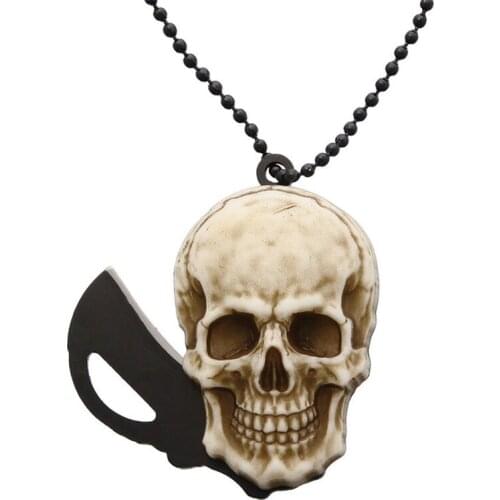 Personality Skull folding Hunting Knife Pocket Camp Hike Outdoor Self Defense Hunting Survival Opener Parcel Letter Multi tool