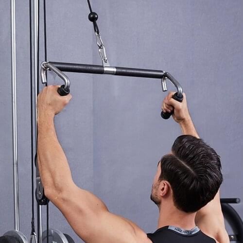 Hook Type Handle Comprehensive Trainer Pull Rod Fitness Equipment Puller Handle Weight Training Bar Barbell Fitness Accessories