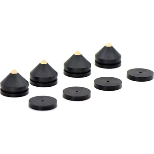 1 Sets Speaker Loudspeaker Spikes Stand Feets Audio Speaker Repair Parts Turntable DIY Speaker Stand Shock Pin Nails and Pads Ac