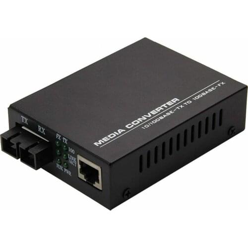 10/100M Fast Ethernet Media Converter SMF SC 10/100Base-TX to 100Base-FX 20KM