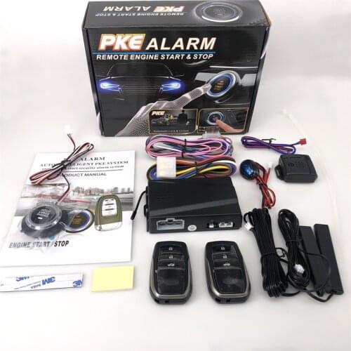 12V Universal Anti-theft System Remote Start Remote Control Keyless Entry PKE One-Button Start System