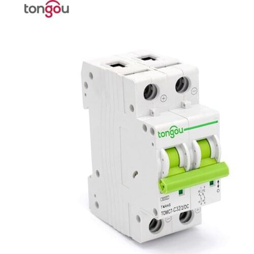 2 Pole 32A 6KA DC MCB Circuit breaker for solar photovoltaic High quality