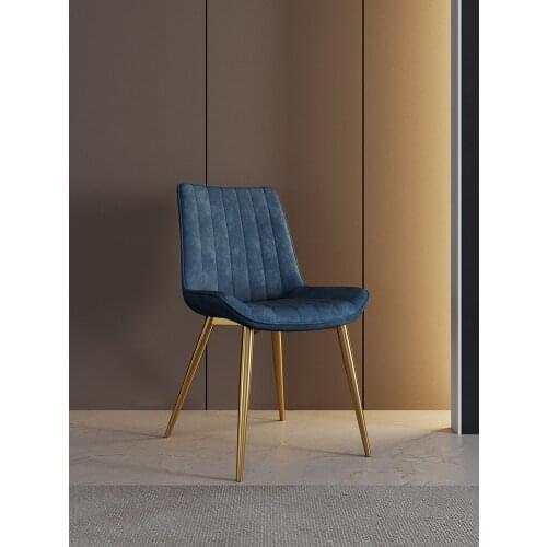 Net Red Chair Household Bedroom Girl Make Up Chair Nordic Light Luxury Dining Chair Modern Simple Table Stool Ins Style