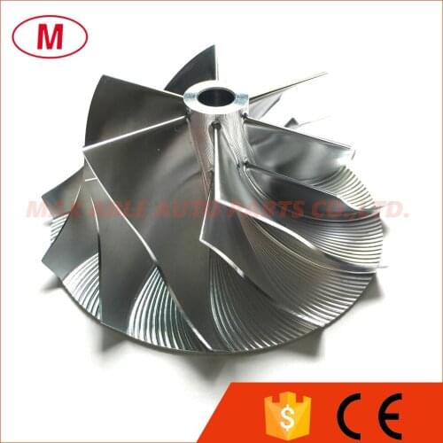 CT26 17291-54060 50.39/68.01mm 6+6 blades High Performance Turbo Billet Compressor wheel/Aluminum 2618/Milling compressor wheel