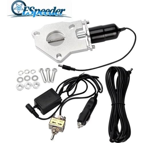 ESPEEDER 2.5 Inch Stainless Headers Y Pipe Electric Exhaust Cutout Cut Out Kit With Manually Switch Car Modified Exhaust Parts
