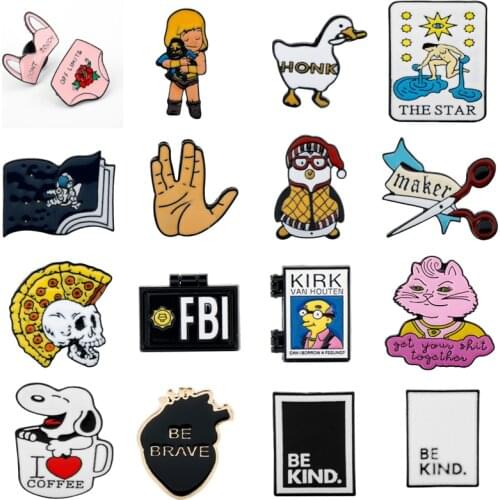 Star Skull Dogs Enamel Pin fashion bikini swimsuit Metal Enamel Pins and Brooches for Fashion Lapel Pin Backpack Bags Badge Girl