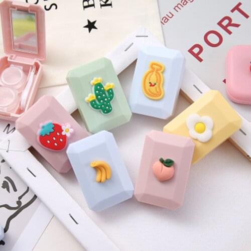 Glasses Cosmetic Contact Lenses Box Contact Lens Case For Eyes Travel Kit Holder Container Travel Accessaries