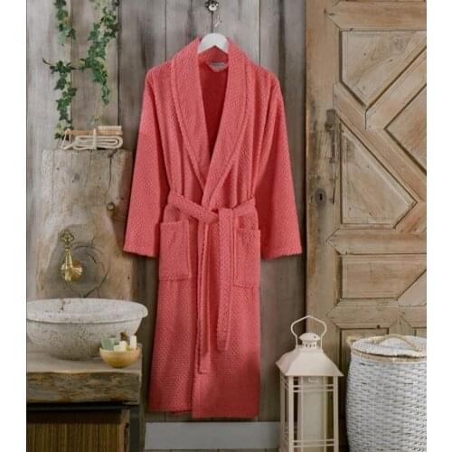Women Men Adult Bathrobe Winter Warm Abundant Color Cotton Comfortable Bath Towel Female Sleepwear Home Wear Jacquard Dressing