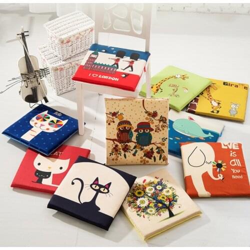 24 Styles 40*40cm Soft Cartoon Owl Cat Resist Compression Seat Sofa Cushion Mat Home Office Student Girlfriend Christmas Gift