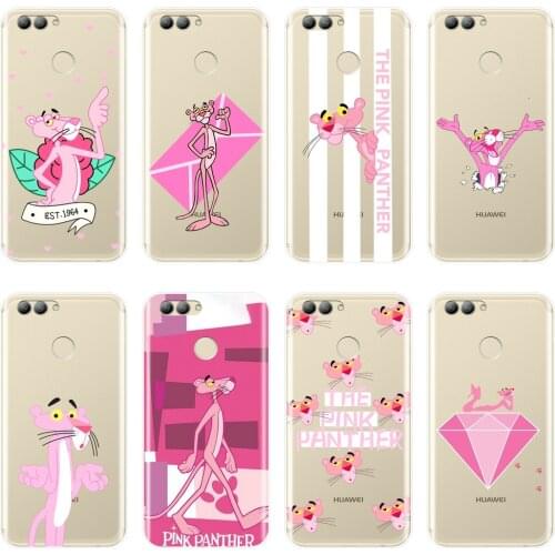 Pink Panther Kawaii Soft Silicone Phone Case For Huawei Nova 2i 3 3I 3E 2 Lite Plus Back Cover For Huawei Nova Smart Lite 2017