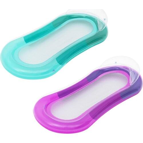 Inflatable Swim Pool Float High Quality Water Recliner Lounge Large Size Floating Bed Pool Party Beach Vacation Supplies