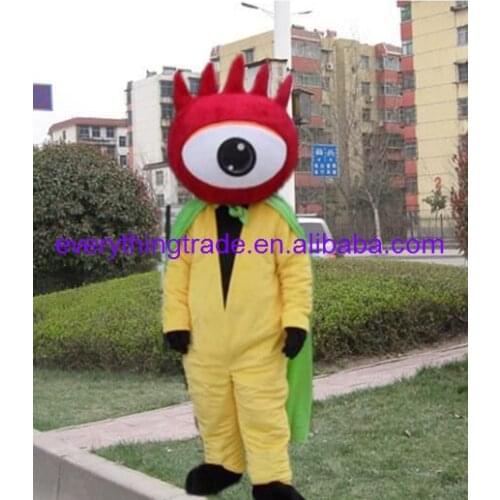 New arrival 2017 Cartoon Character Top Selling One-eyed alien Mascot Costume
