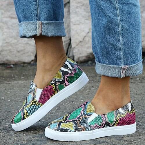 Canvas shoes womens shoes womens graffiti womens shoes one pedal student punk shoes size 35-43