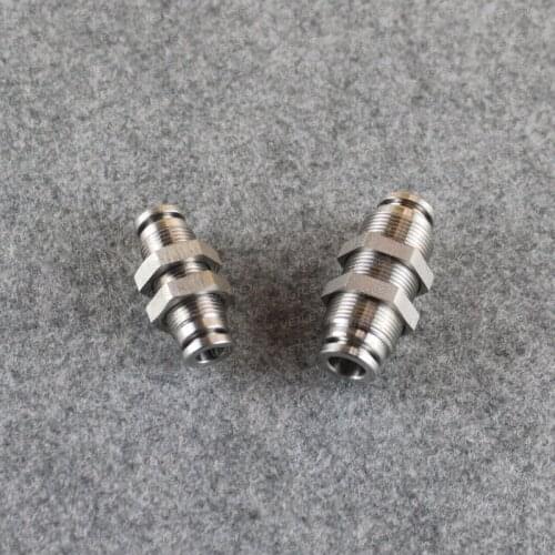 Stianless Steel 304 Bulkhead Union SPM 4/6/8 Quick air stianless steel one touch connector fittings high pressure resistance