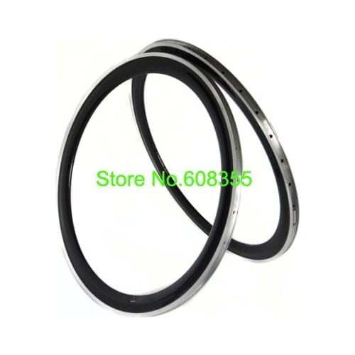 Full carbon road bike Bicycle 700C Clincher Rim with Alloy Brake Surface - Clincher Rim 50mm