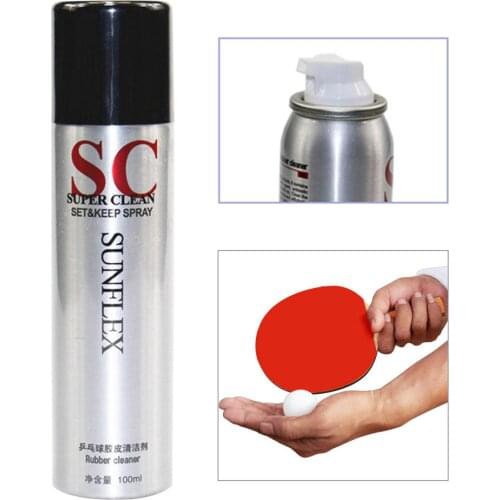100ml Professional Foam Spray Table Tennis Rubber Cleaner Accessories Portable Racket Bats Prevent Aging Antistatic Tackifier