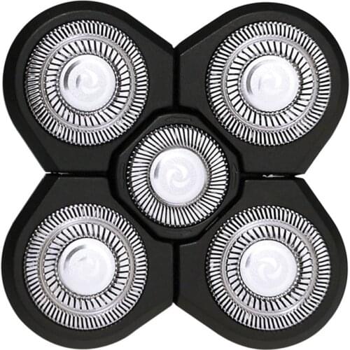 Replacement Shaver Head Electric Shaver 5 Cutter Spare Razor Blades Intelligent Stainless Steel Men Shaver Head Facial Cleaning