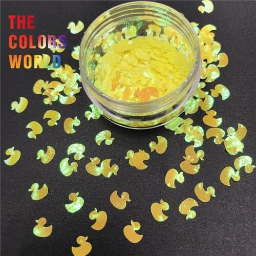 TCT-449 Duck Rubber Ducky 6MM Nail Glitter Nail Art Decoration Tumbler Crafts DIY Handwork Accessories Festival Party Supplier