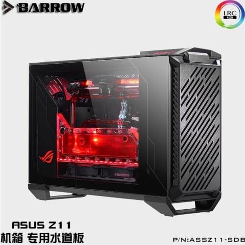 Barrow Acrylic waterway Board as Water Channel use for ASUS Z11 Computer Case for Both CPU and GPU Block building RGB 5V 3PIN