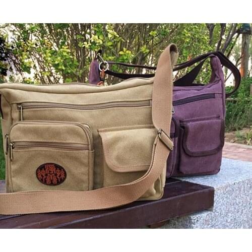 High quality Buddhist monk bag crescent sachets aslant cotton canvas zen lay bales lohan arhat meditation bags